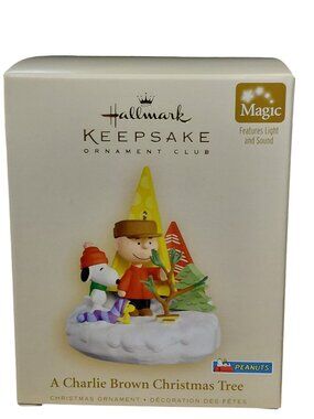 Hallmark Keepsake Magic Ornament A Charlie Brown Christmas Tree NOB
